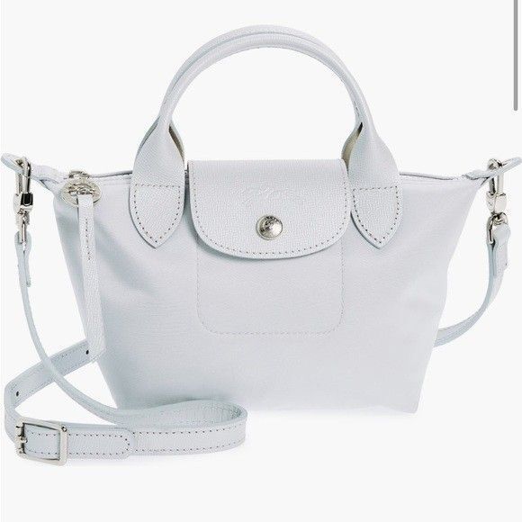 New Longchamp Le Pliage XS Crossbody Bag Silver  AUTHENTIC New without tag - Picture 2 of 6